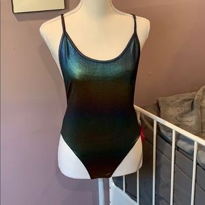 Metallic body suit